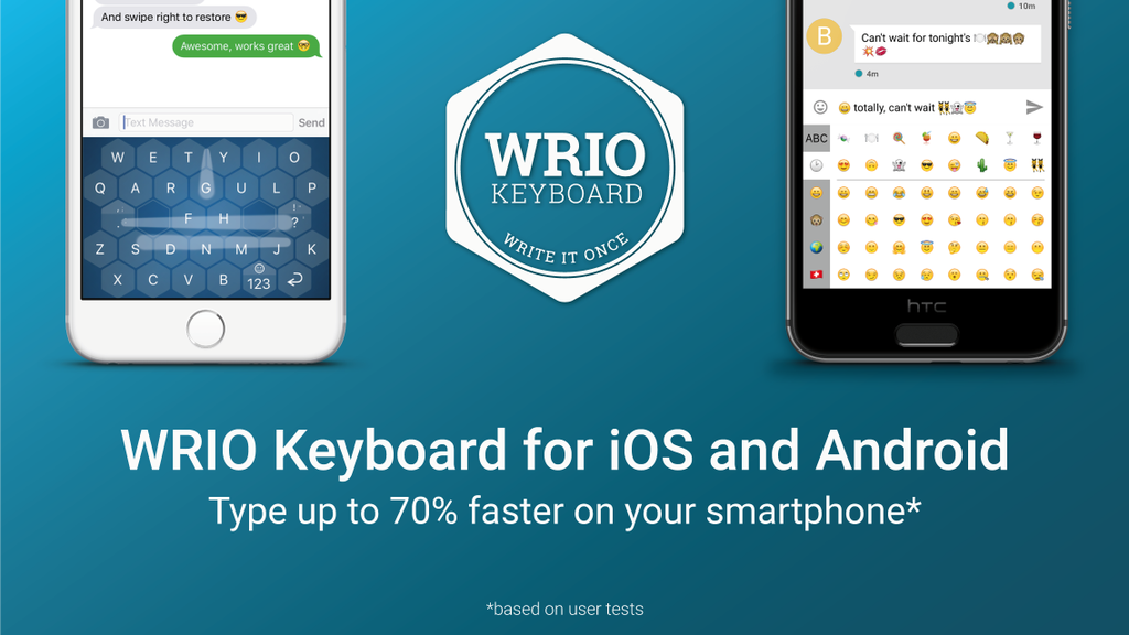 The traditional QWERTY keyboard for smartphones is dead: up to 70% faster typing with the new WRIO Keyboard app for iOS and Android - Wiki Tech Guru